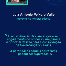 Luiz Antonio fala do desafio para a consolidação da governança no Brasil