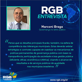 Marconi Braga propõe viabilizar os mecanismos de práticas permanentes  de governança pública 