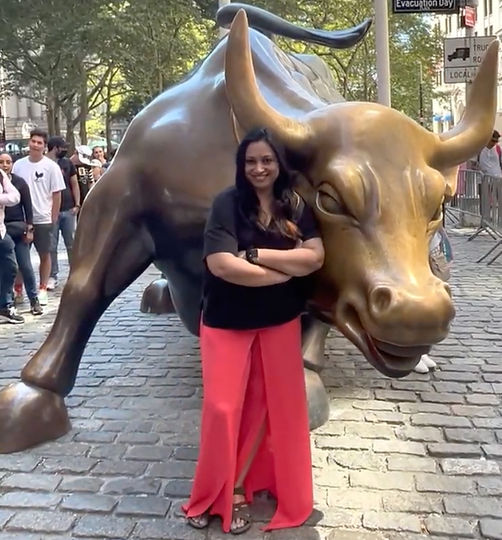 parita with bull in New York