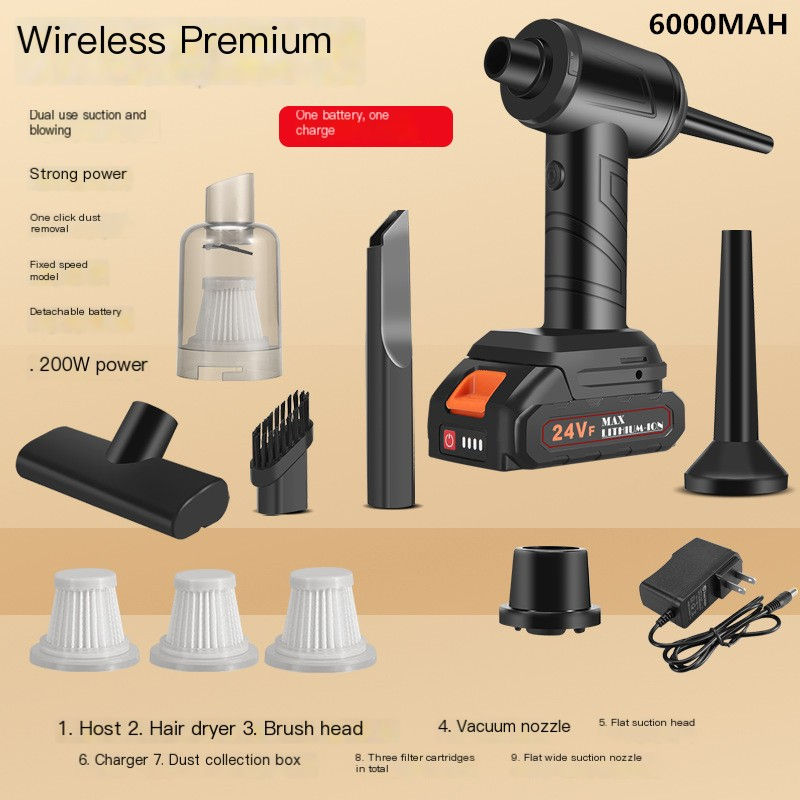 Cordless 2-in-1 Handheld Vacuum Cleaner, 18000PA Suction