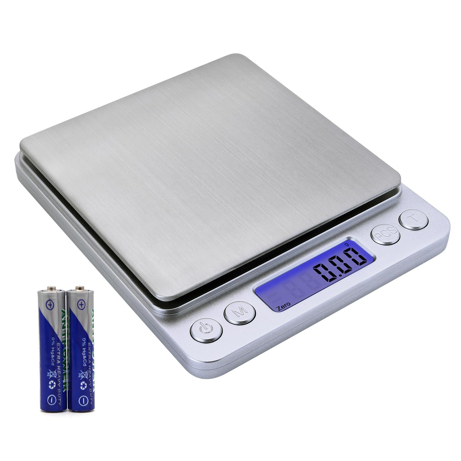 Barlunbee Gram ScaleCapacity 500g Accuracy 0.01g Mini Food Scales Digital Weight
