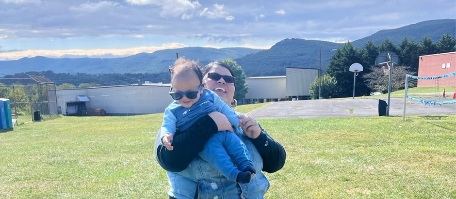 mom with her son