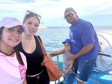 family enjoying a summer together