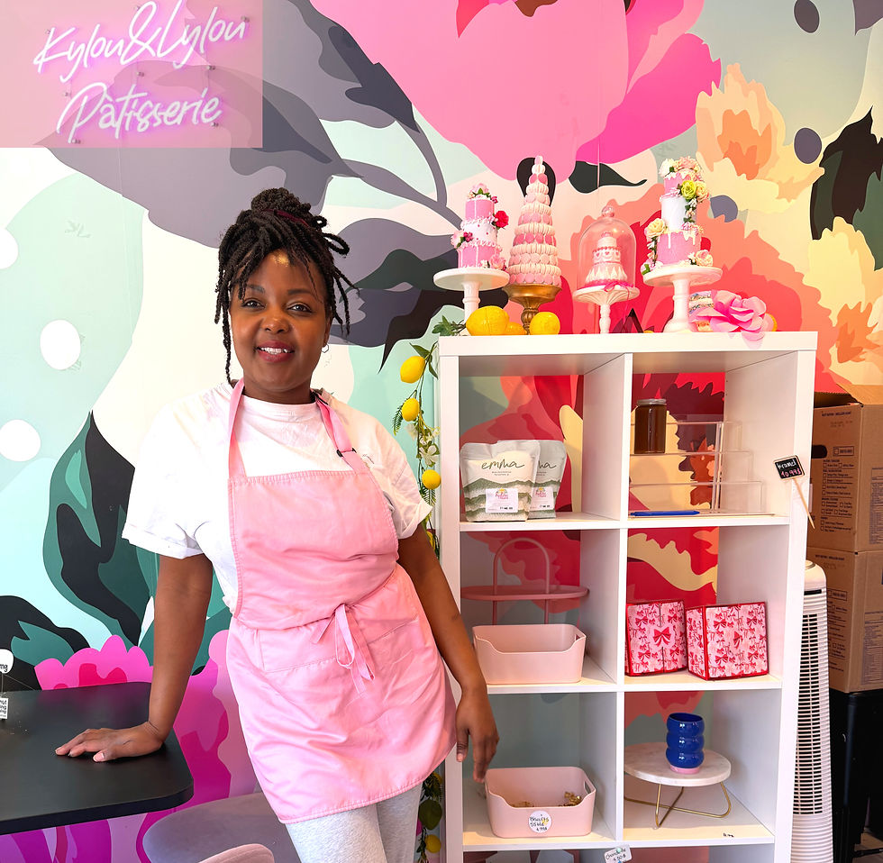 owner at her coffee shop