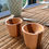 Thumbnail: Pair of egg cups Walnut and Maple
