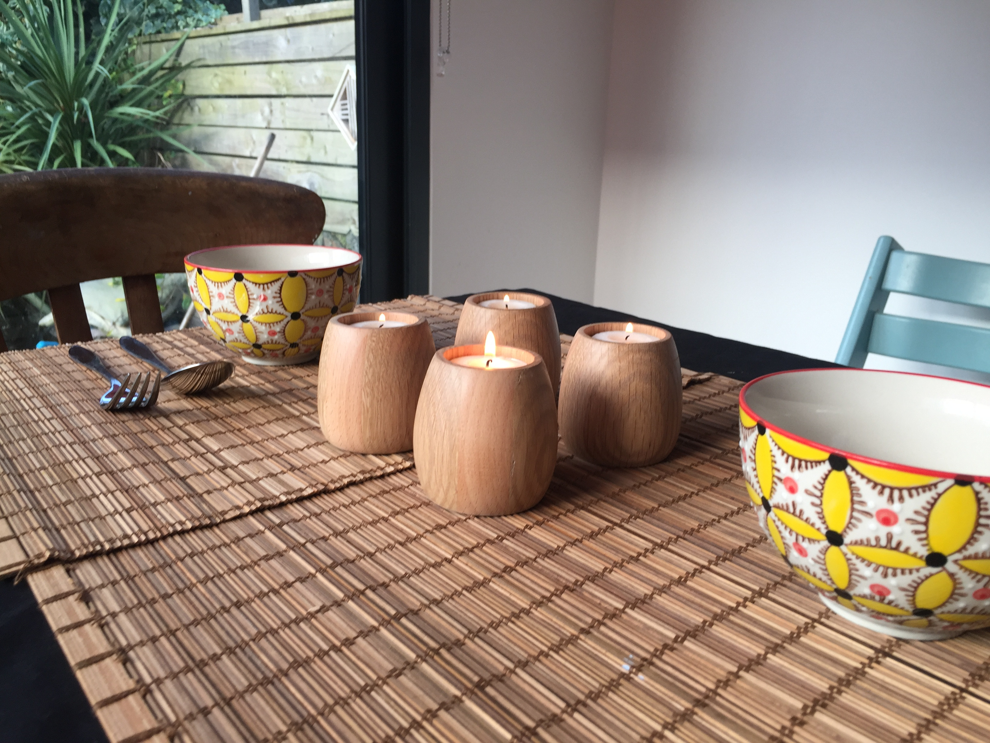 Set of 4 tea light holders