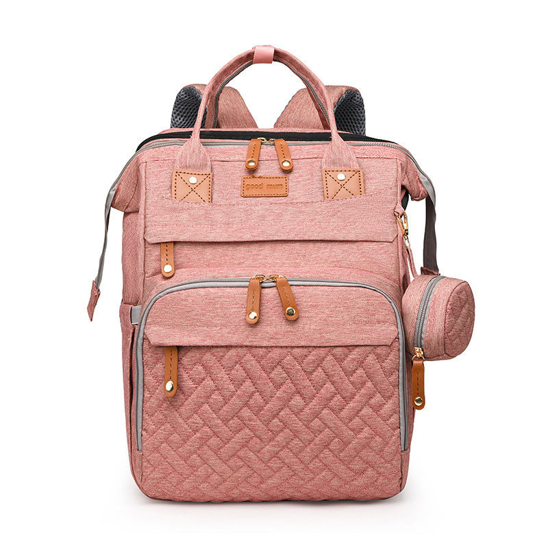 Miniatura: Mochila dobrável 3 em 1 para fraldas, berço portátil, bolsa de viag. impermeável