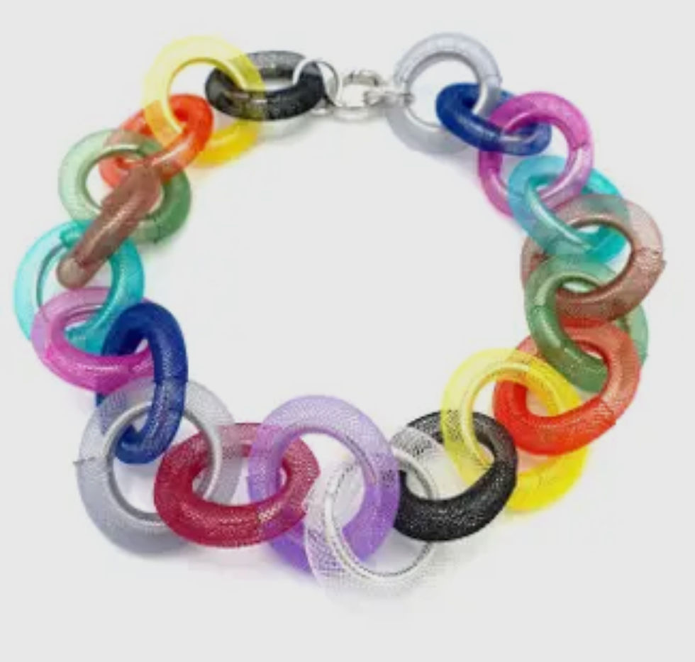 Colorful Mesh Necklace