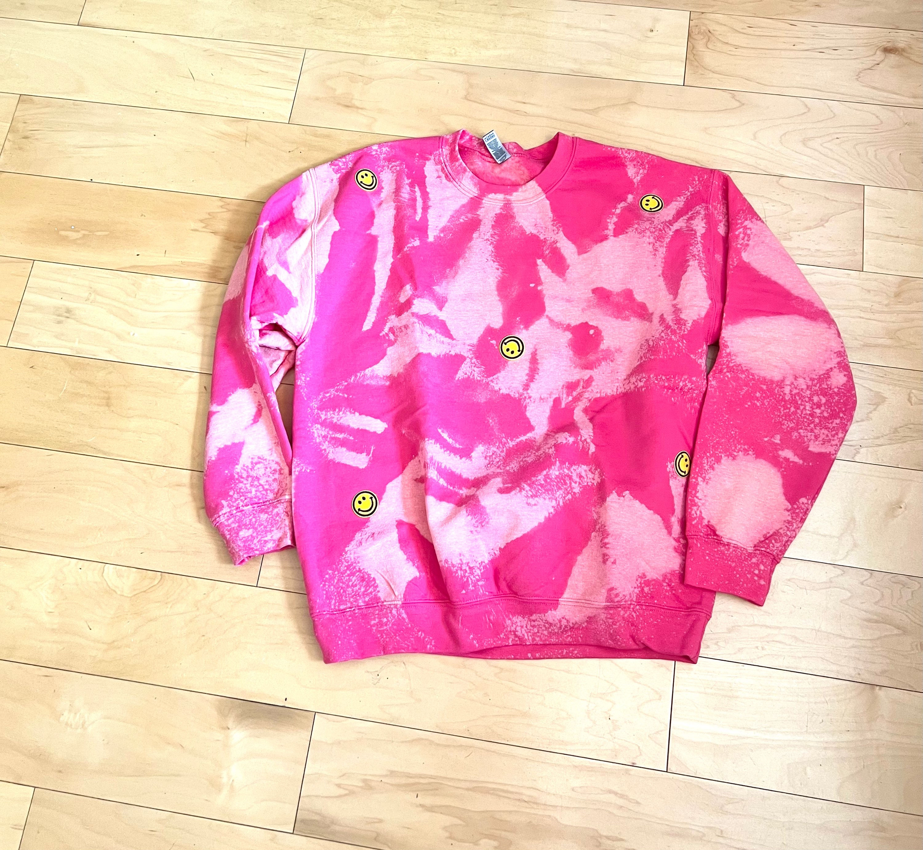 Pink Tie Dye with Smiles