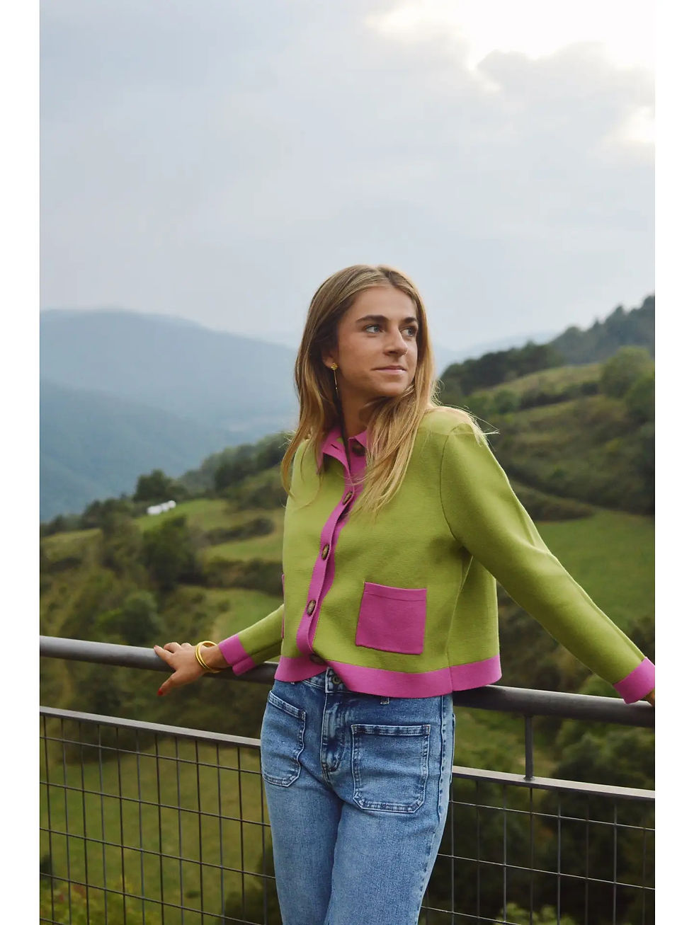 Thumbnail: Pink and Green Cardigan