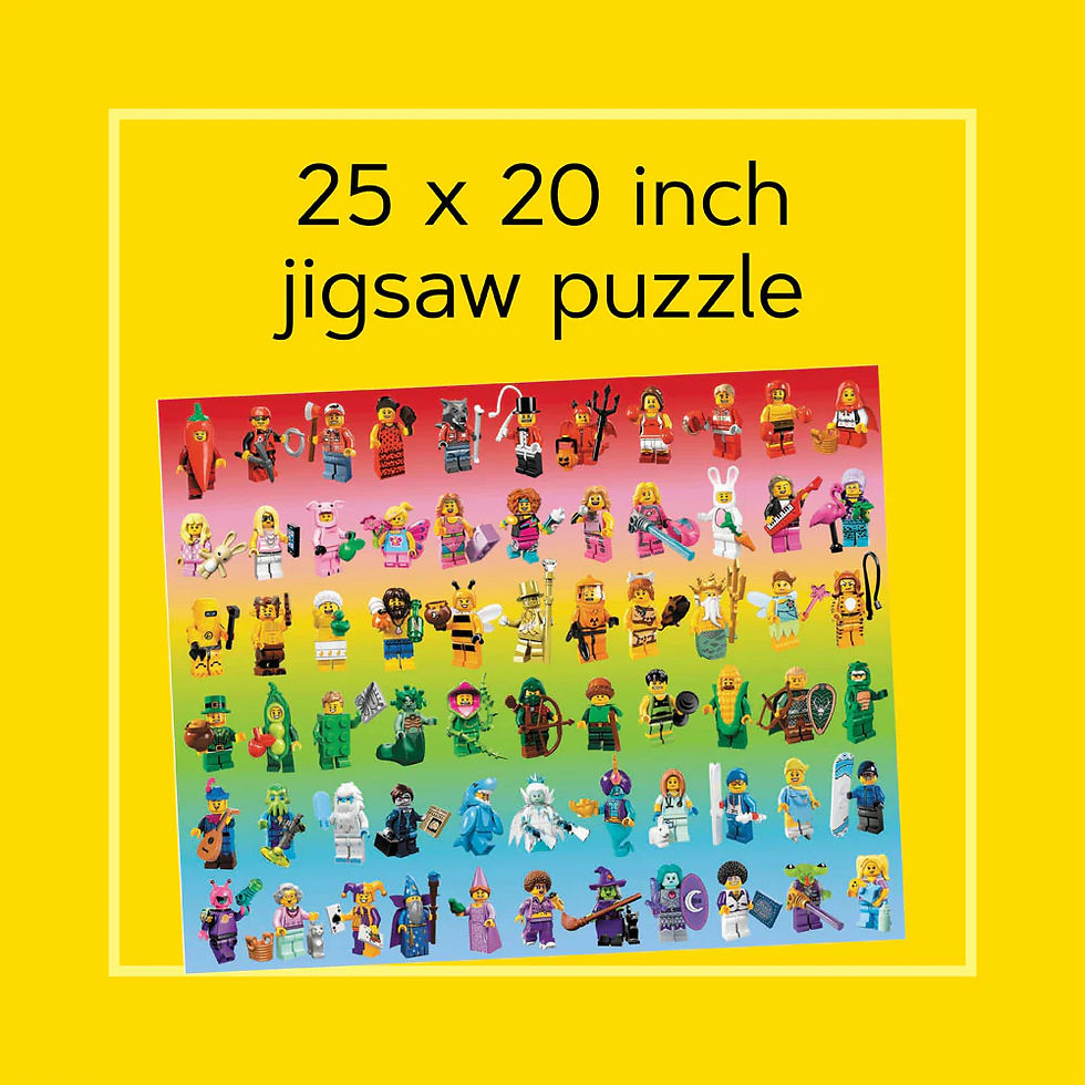 Thumbnail: LEGO Minifigure Rainbow 1000-Piece Puzzle