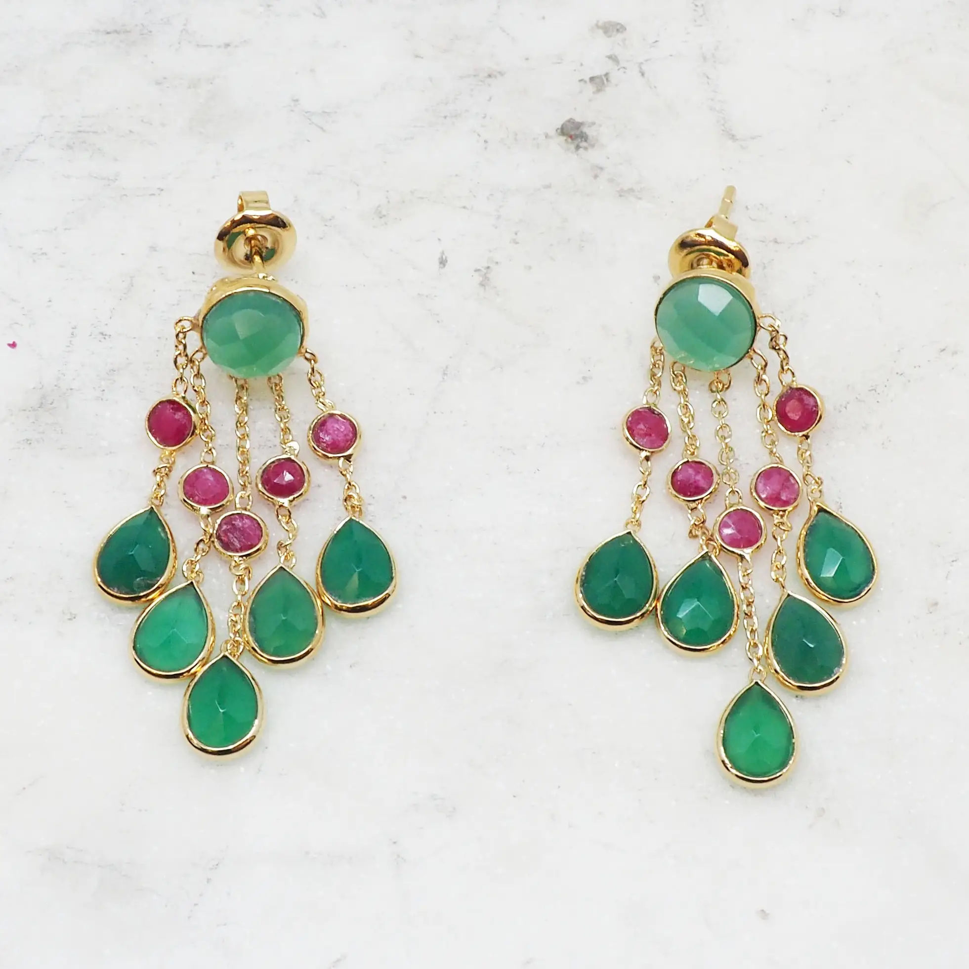 Ruby & Green Onyx