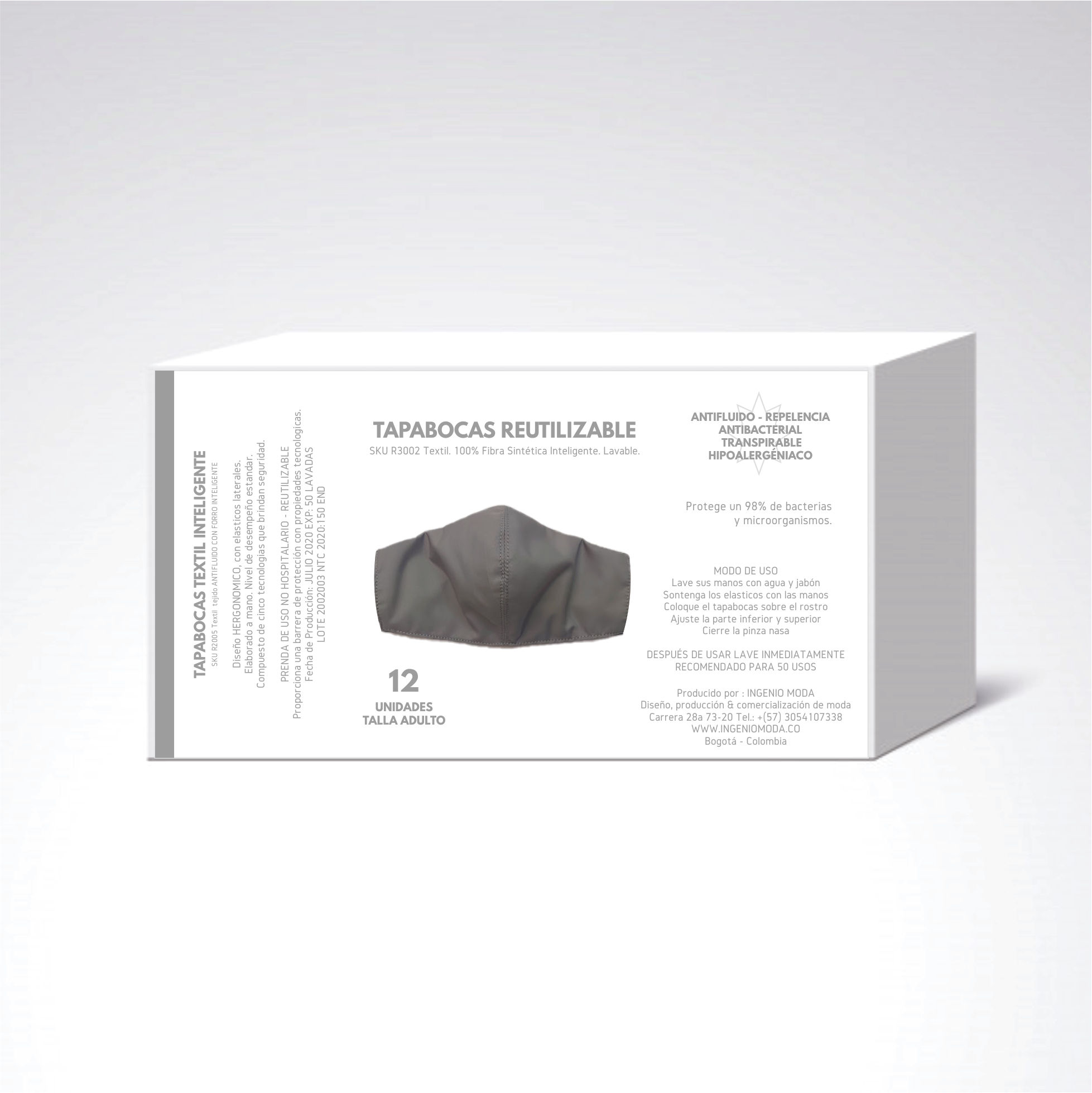 TAPABOCAS REUTILIZABLE