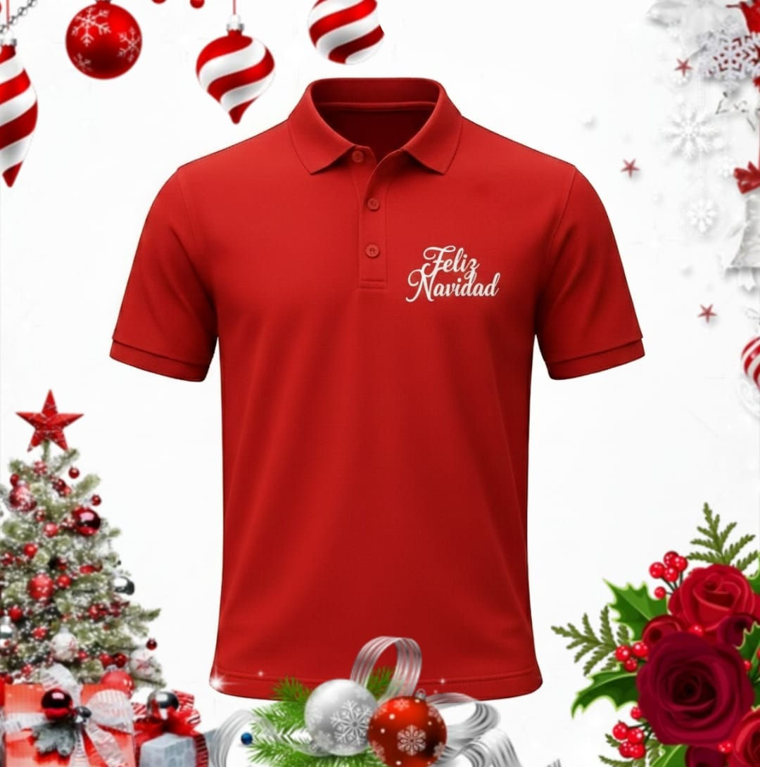 Camiseta Polo Navidad
