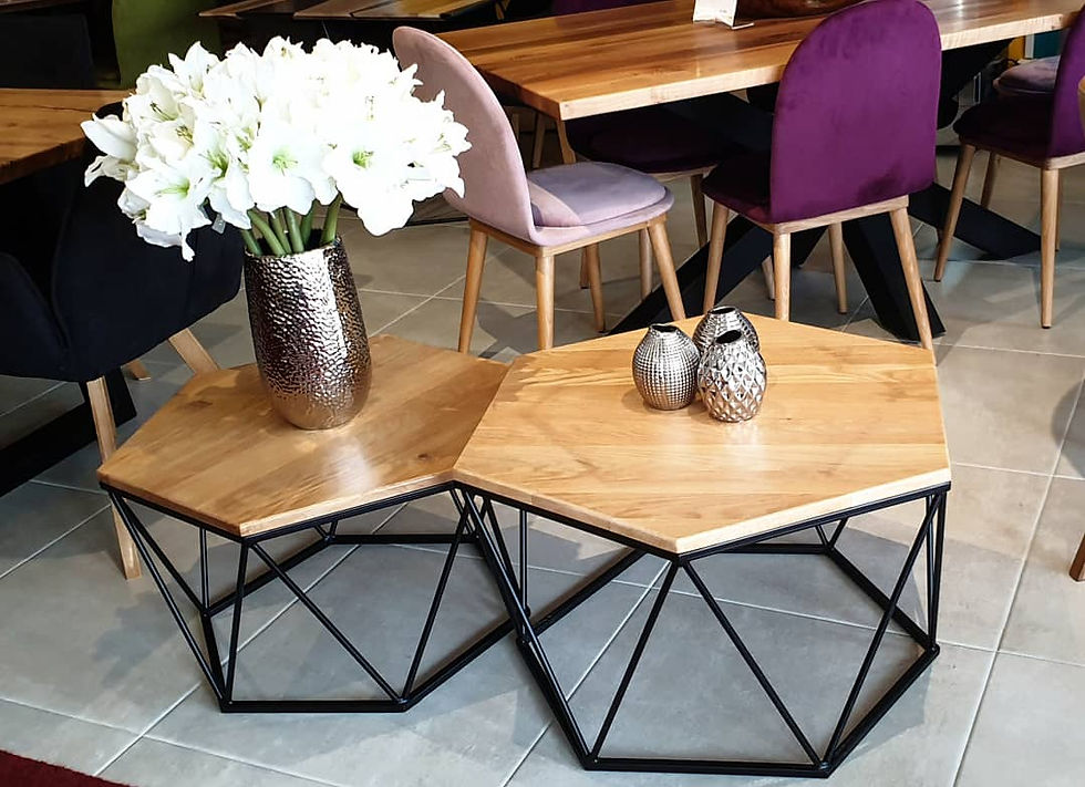 Hexagon Bright Club Table