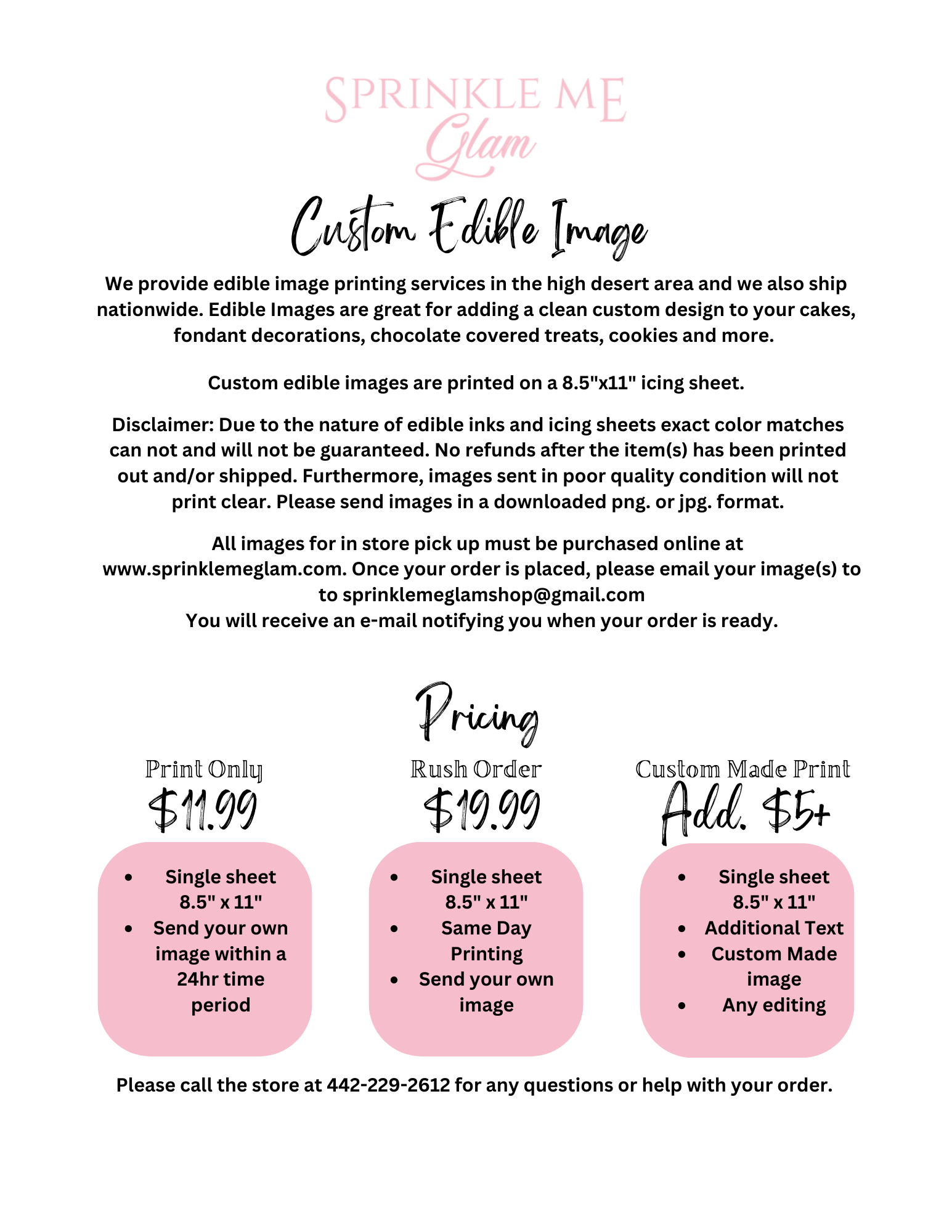 PRINTED EDIBLE IMAGE