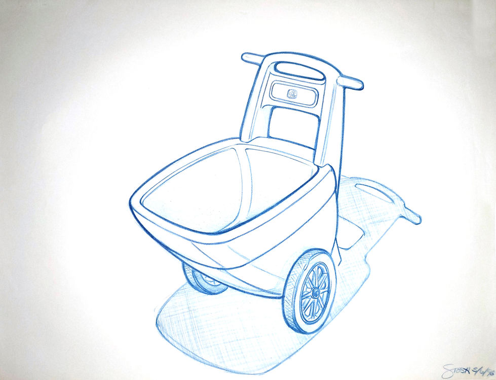 Big Wheel Cart sketch-2