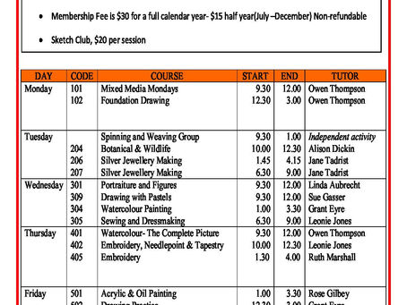 2022 SCAC Course Timetable Term 3