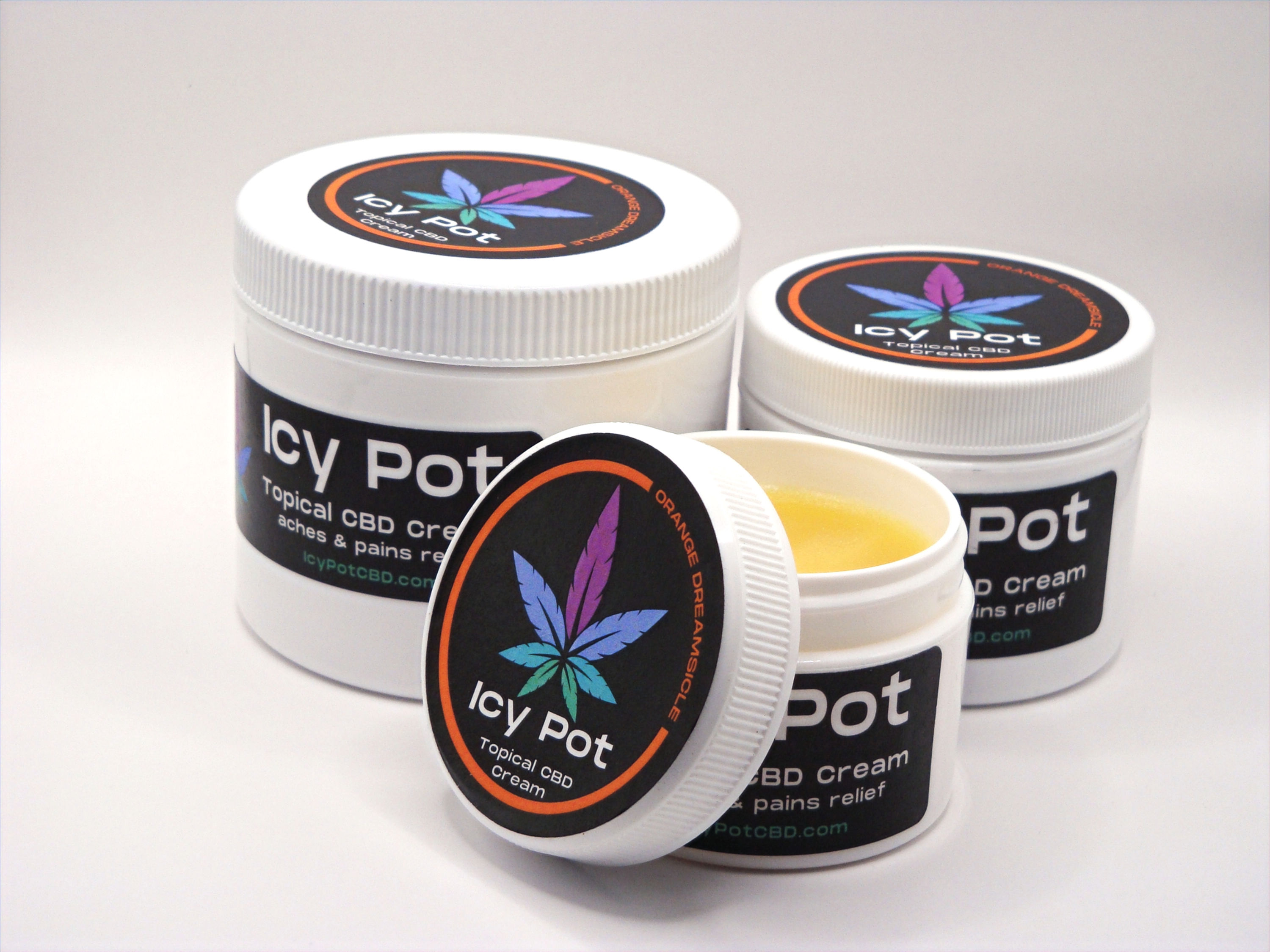Orange Dreamsicle topical CBD pain relief cream - IcyPot CBD