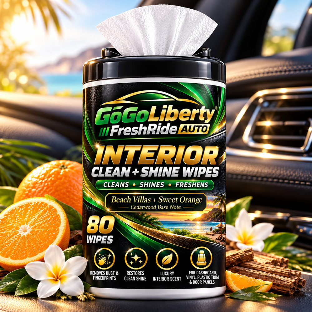 Beach Villas-Sweet Orange Auto Wipes