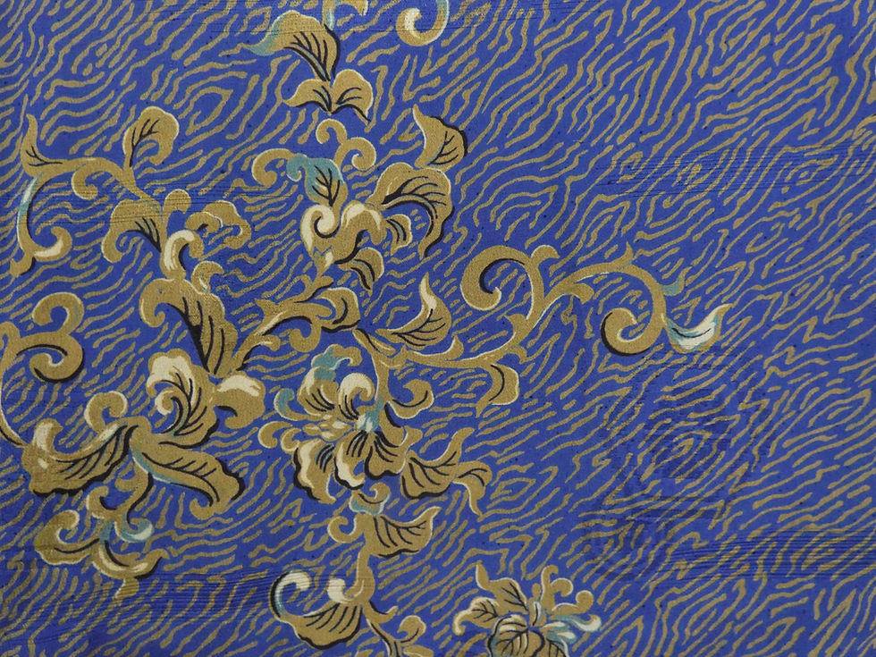 Thumbnail: ◇KWK124 Antique Komon Kimono | Blue, Pure Silk, Made in Japan Vintage [One of a Kind]