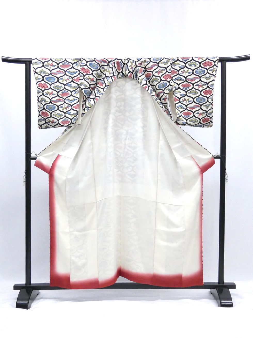 Thumbnail: ◇KWK046 Kimono, Lined Kimono, All-over Pattern, Polyester, Vintage Clothing, Japanese Clothing