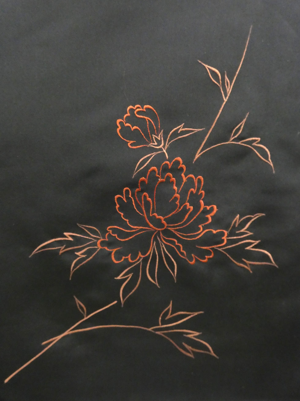 Thumbnail: ◇KWH087 Black Haori (Kimono Jacket), Pure Silk, Lined, Black, Antique