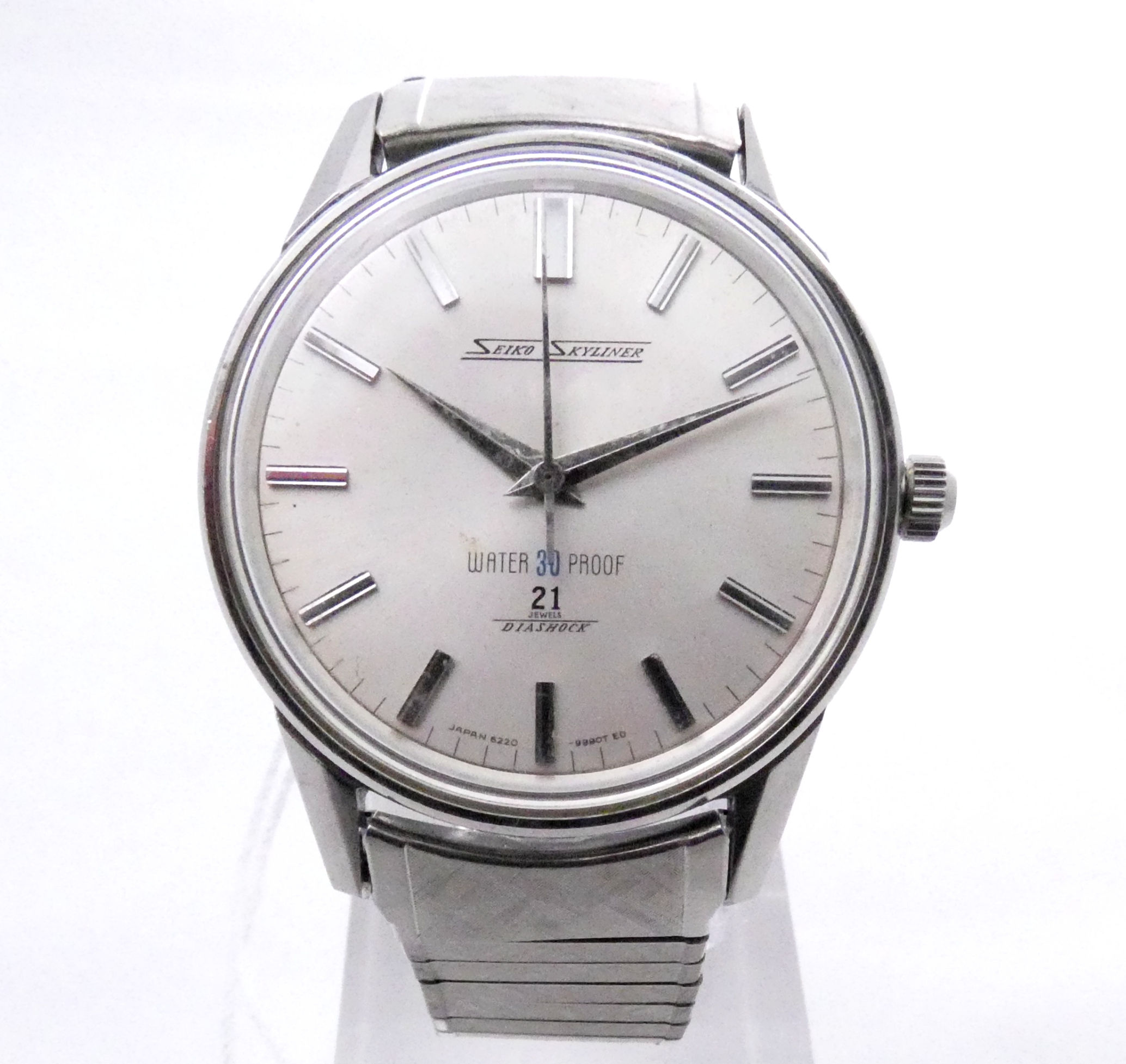 ♢KT007 1960年製 セイコー スカイライナー 21石 手巻き アンティーク腕時計 WATER 30 PROOF OH済み