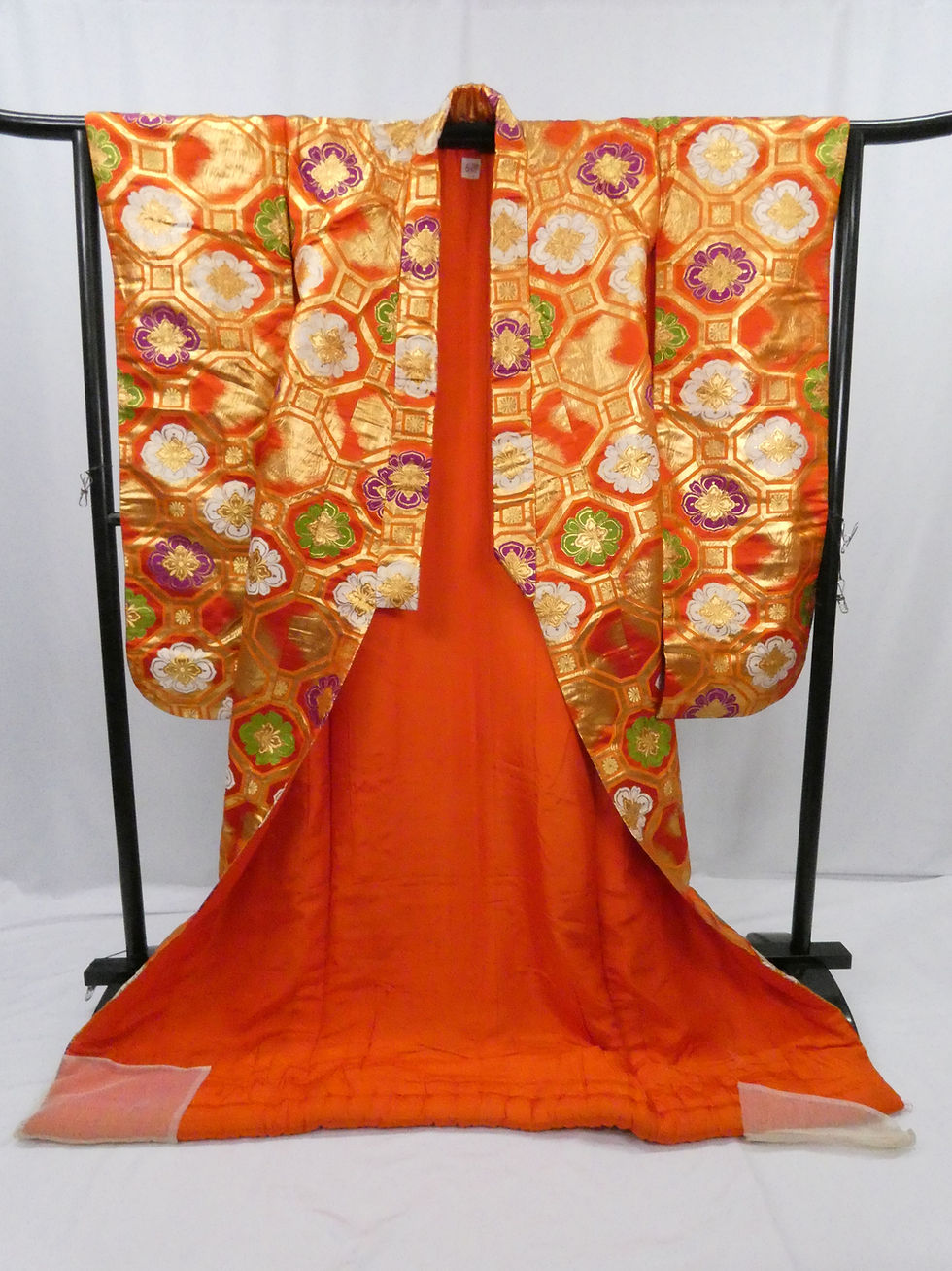 Thumbnail: ◆KWU009 Luxurious Irouchikake (traditional Japanese wedding kimono), embroidered bridal attire, wedding dress, vintage clothing.