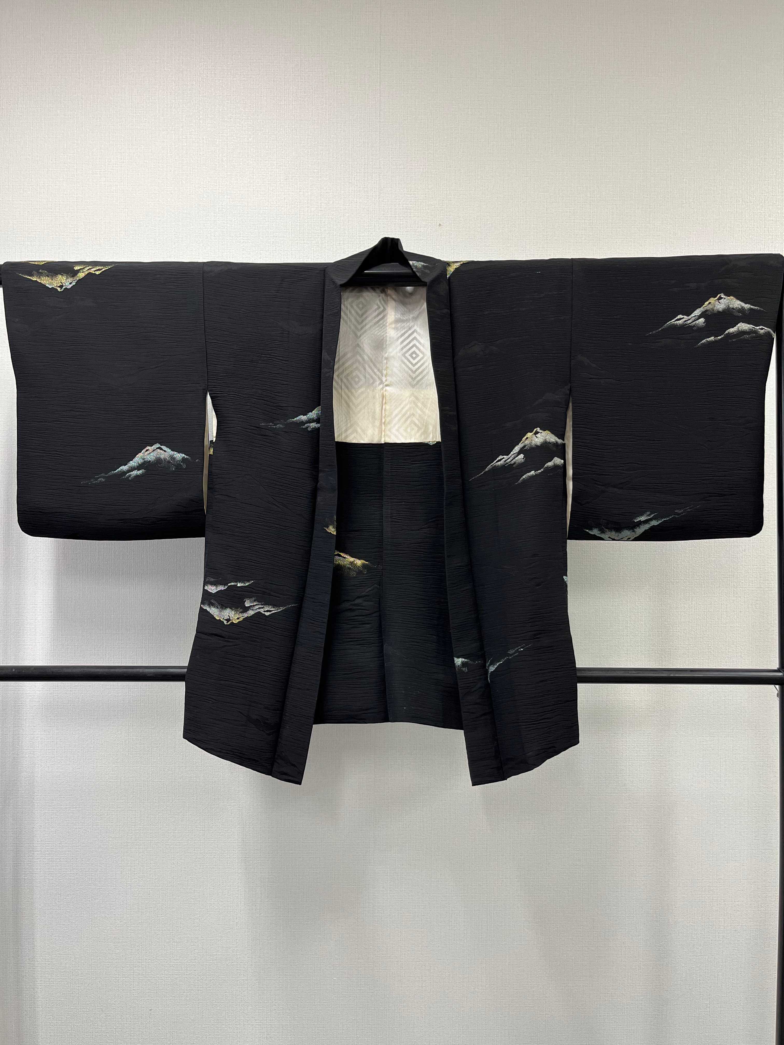 ◇KWH034 เสื้อคลุมฮาโอริแบบมีเชือก วินเทจ เรโทร เสื้อผ้าญี่ปุ่น