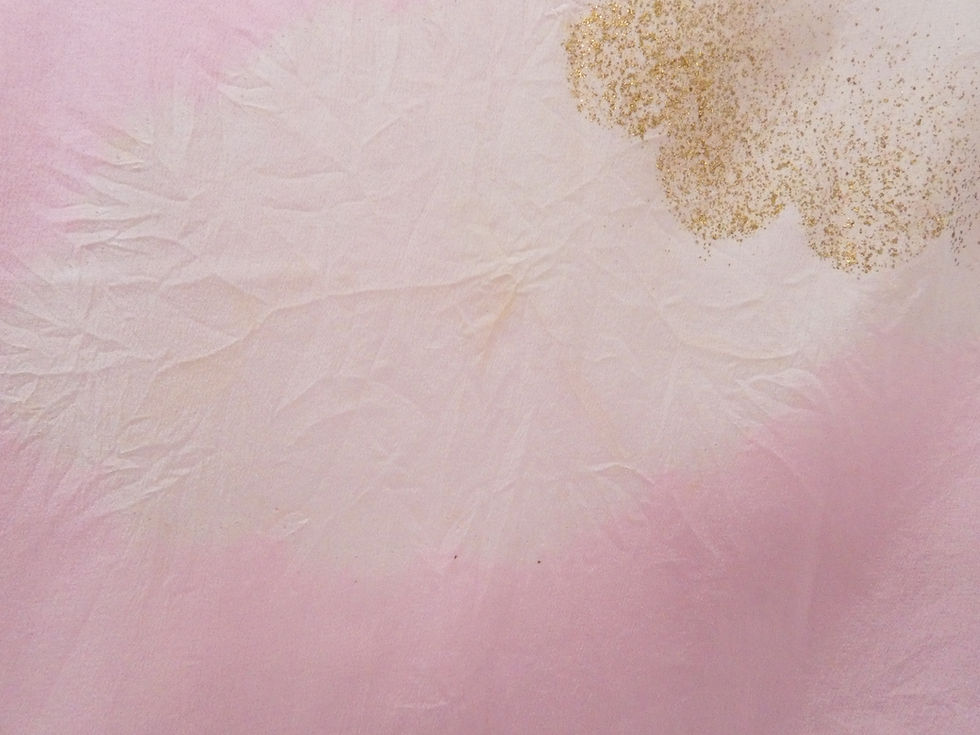 Miniatura: ◇KWJ011 Prenda interior (Juban) Bordado dorado Poliéster Rosa Vintage Antiguo