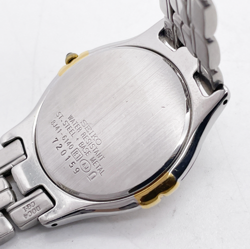 ♢KT039 SEIKO DOLCE 8J41-6140 クォーツ ホワイト文字盤 ユニセックス