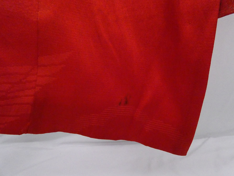 サムネイル： ◇KWJ019 襦袢 赤色 正絹 古着 アンティーク