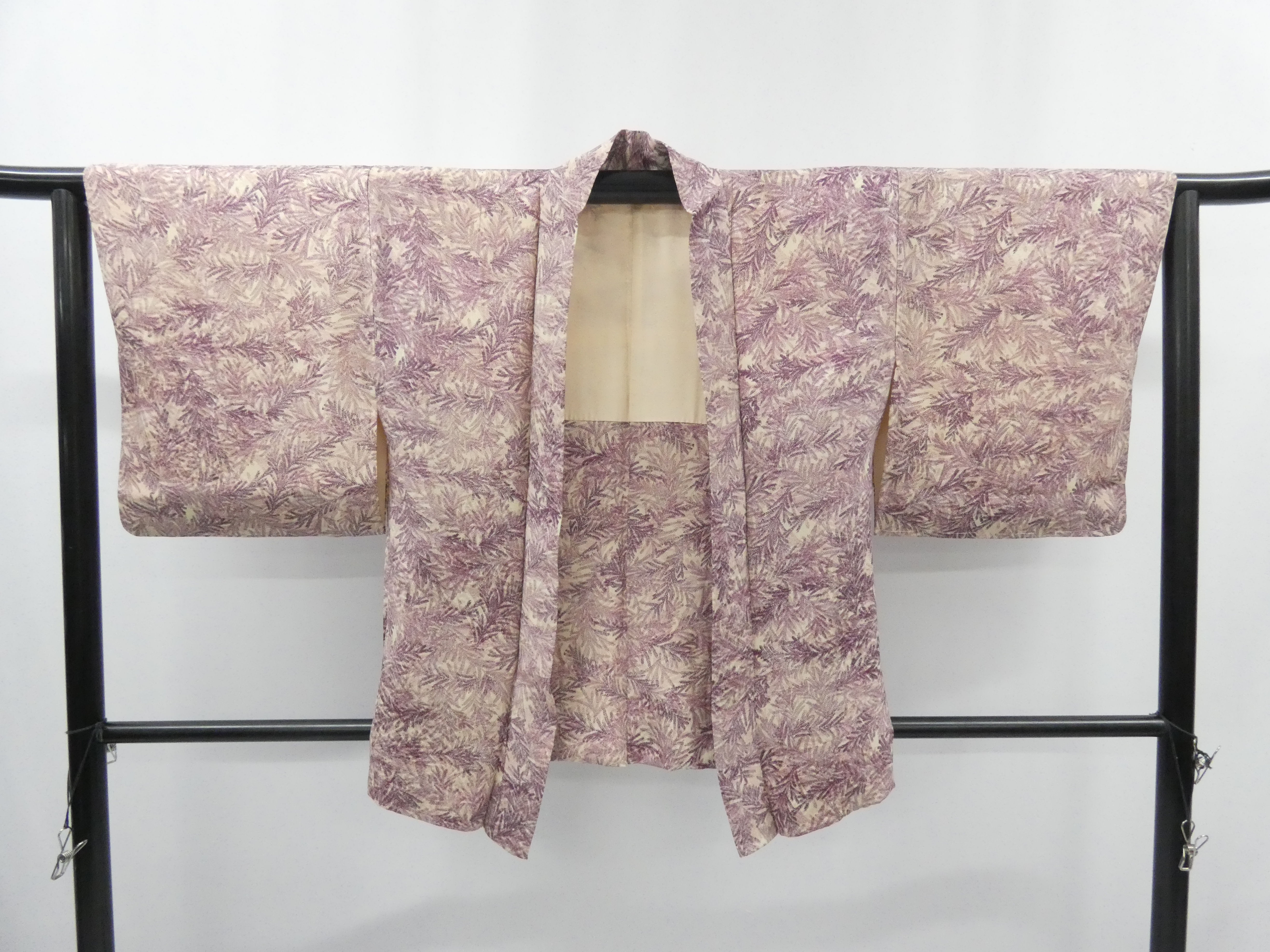 ◇KWH206 羽織 正絹 紫色 古着 アンティーク