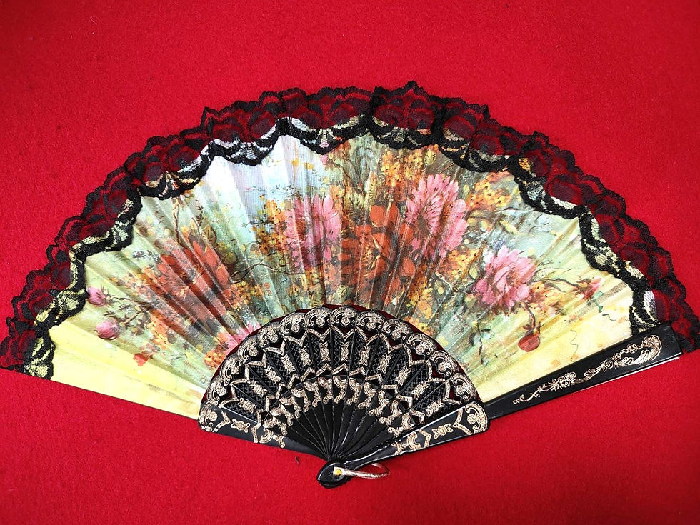 Thumbnail: KM014 Folding fan, Japanese accessories, decorative fan
