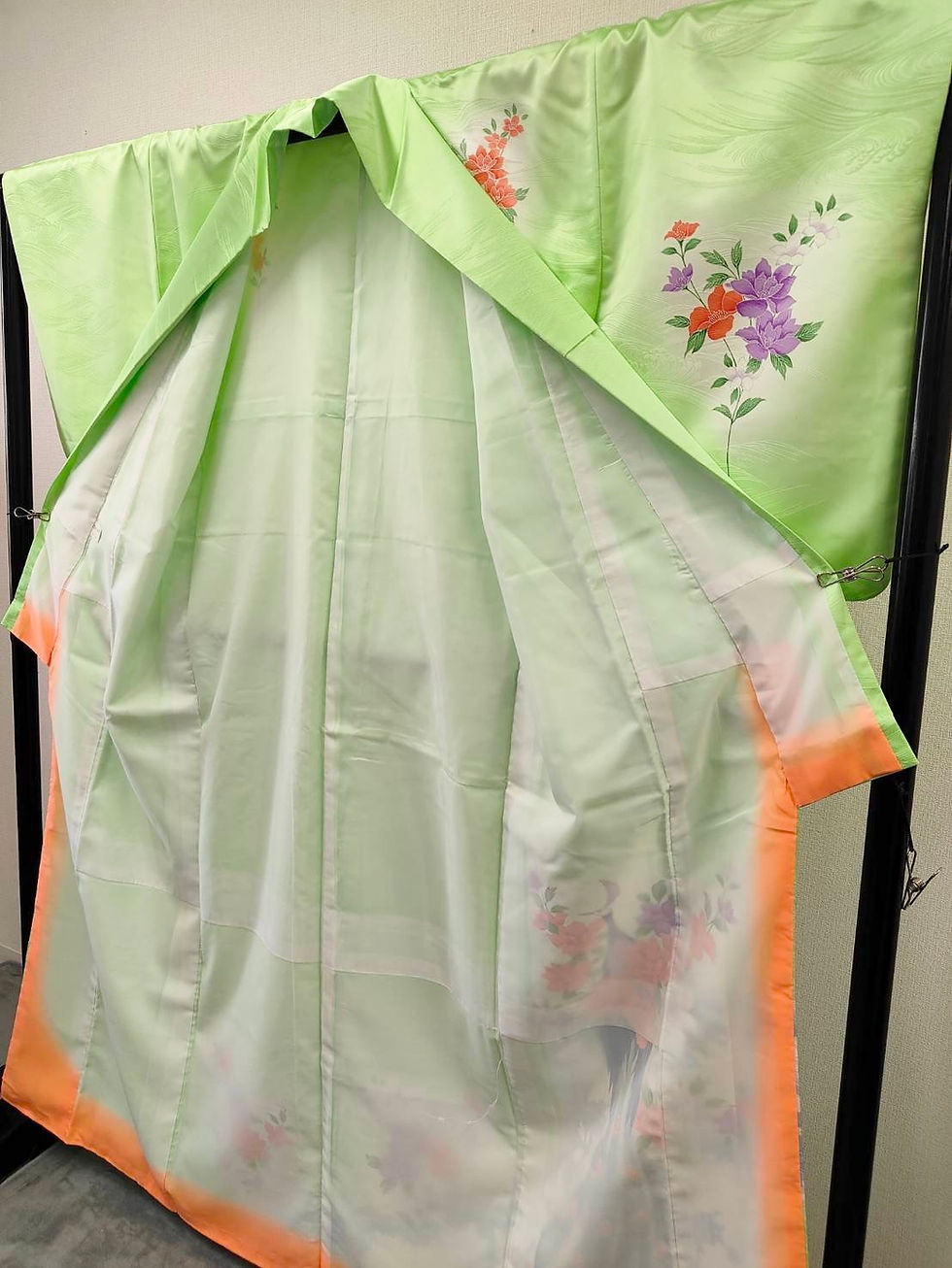 サムネイル： ◇KWK019 正絹着物｜昭和レトロ  訪問着 和モダン 古着 和服