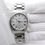 Miniatura: ♢KT008 Reloj de pulsera antiguo de cuarzo SEIKO Silver Wave de 1990