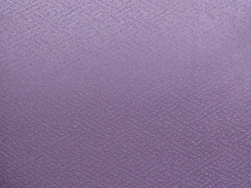 Thumbnail: ◇KWK105 Antique Visiting Kimono | Purple Polyester, Made in Japan Vintage [One of a Kind]