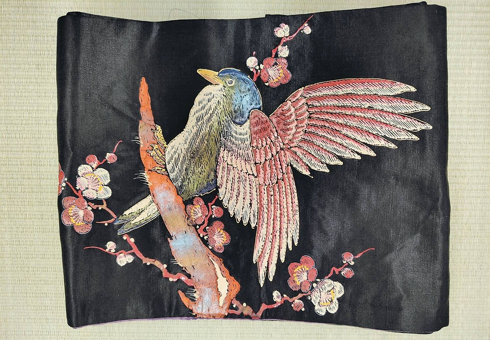 サムネイル： ◆KWOS003 名古屋帯 5枚まとめ 女性  中古品 和装 和装小物 リメイク 古布リメイク ハギレ 帯 和柄 和装帯