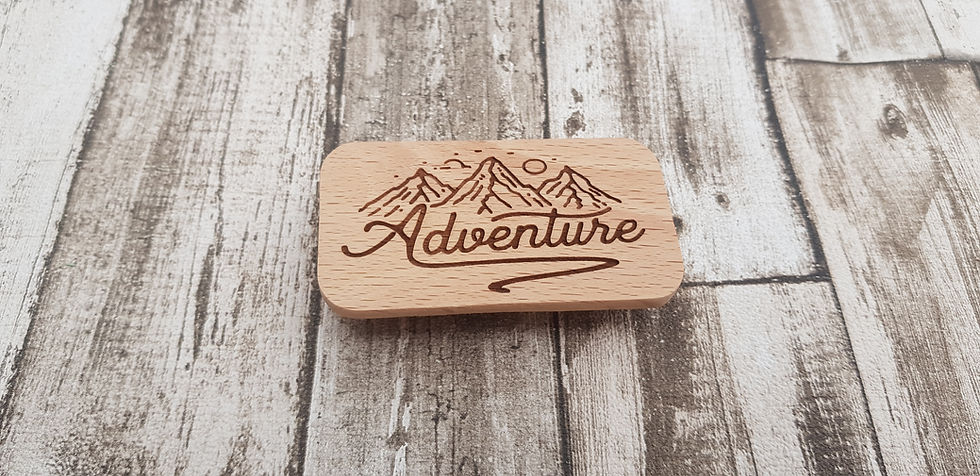 Thumbnail: wooden engraved drawer pull handles knobs campervan door
