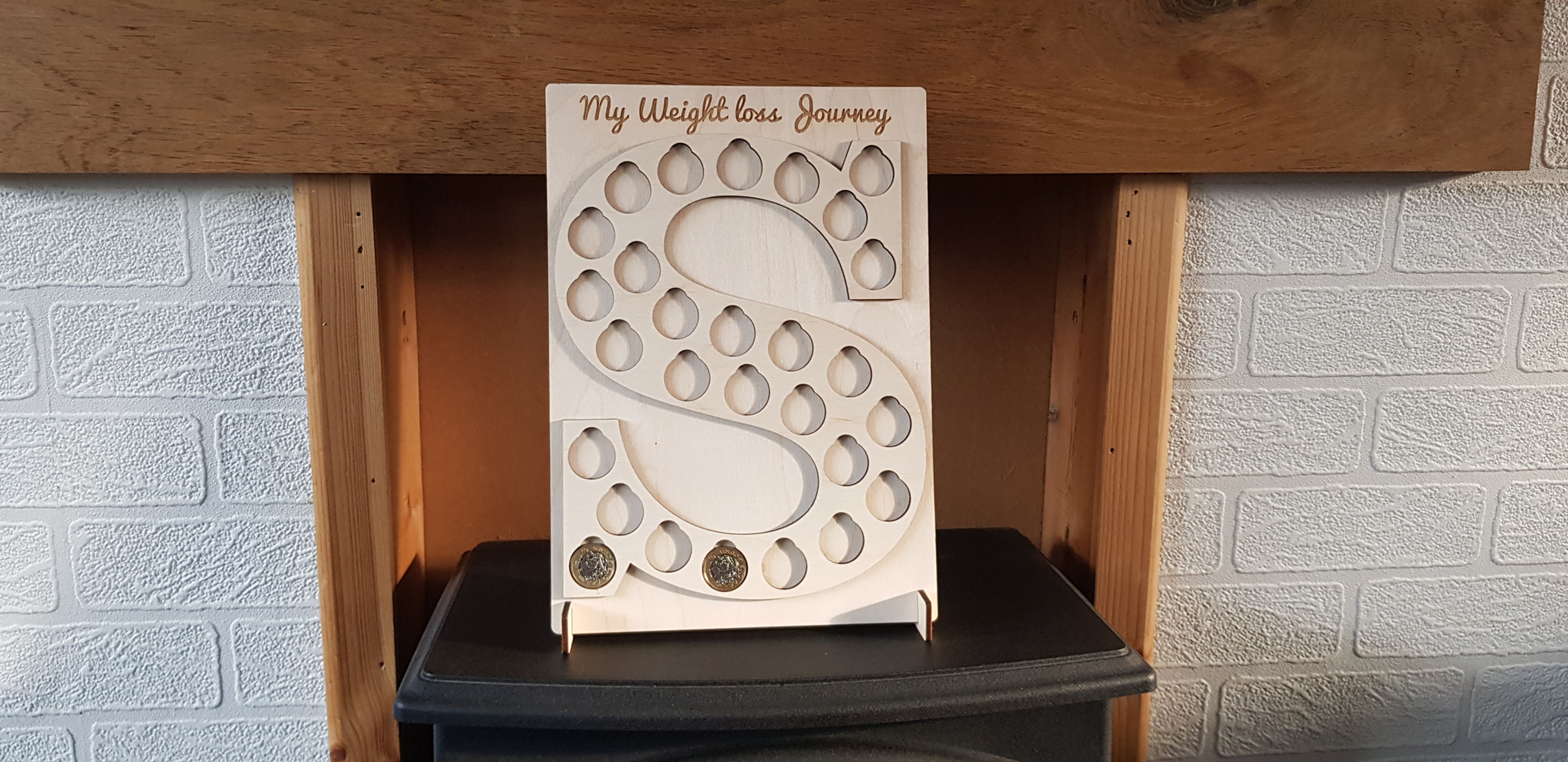 Weight loss pound coin letter reward chart