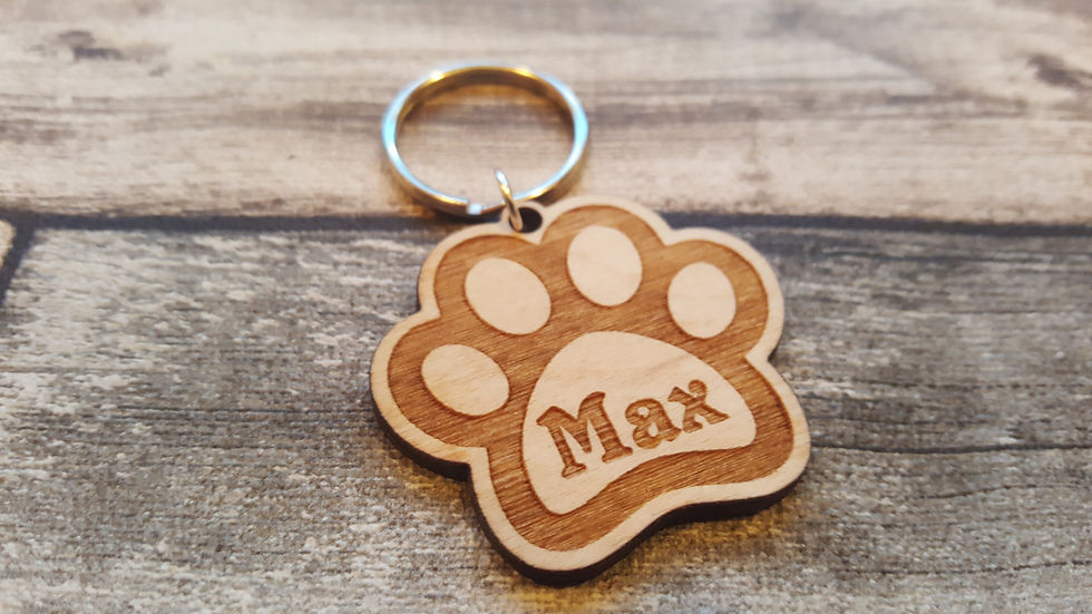 dog name tag or keyring
