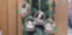 Thumbnail: Personalised dinosaur Christmas baubles