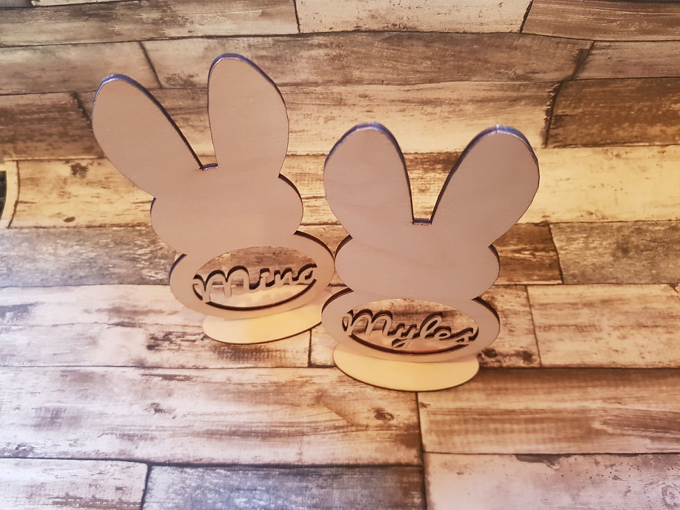 Thumbnail: standup custom name easter bunny