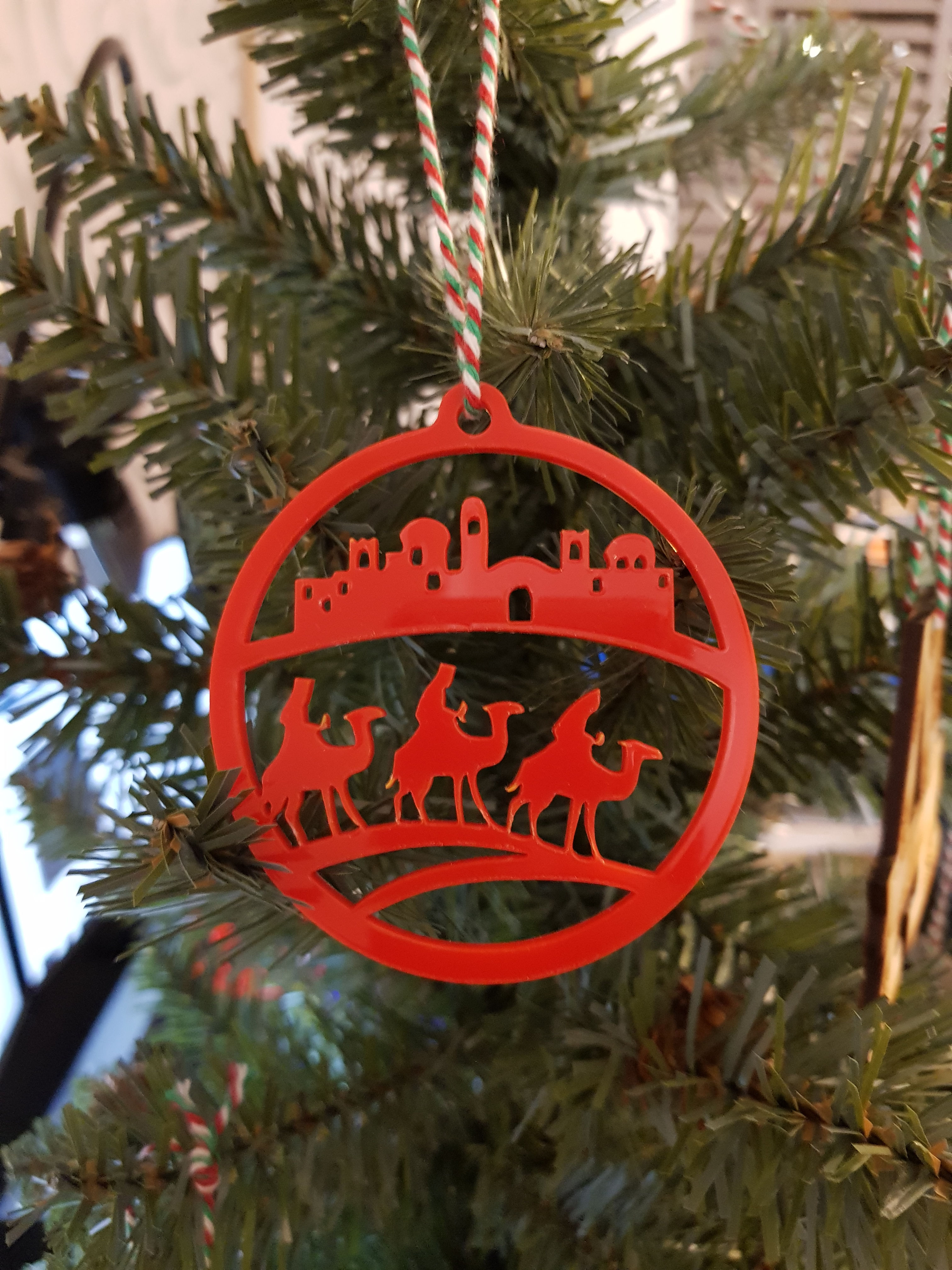 3 wise men acrylic bauble