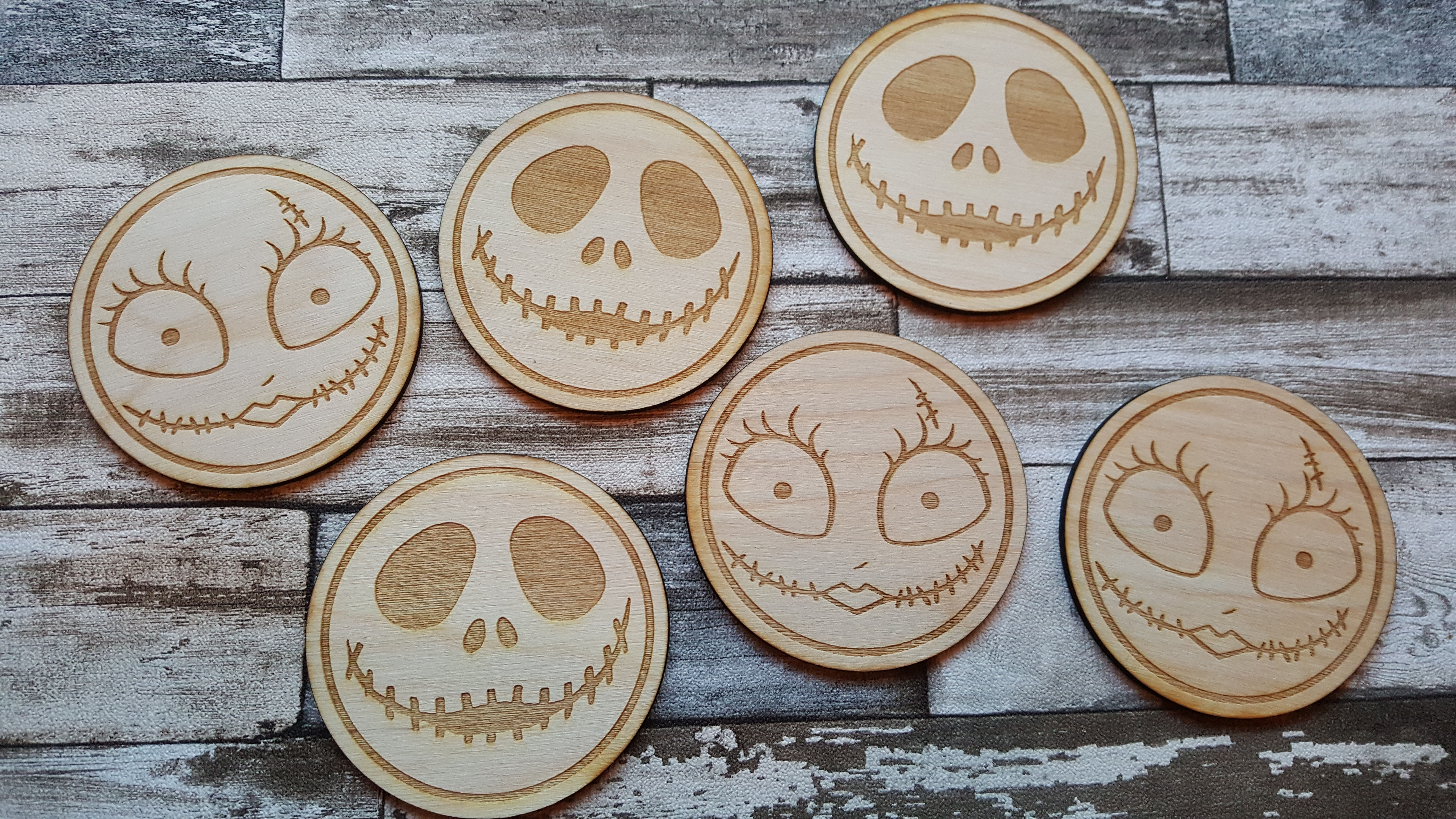 jack & sally coasters