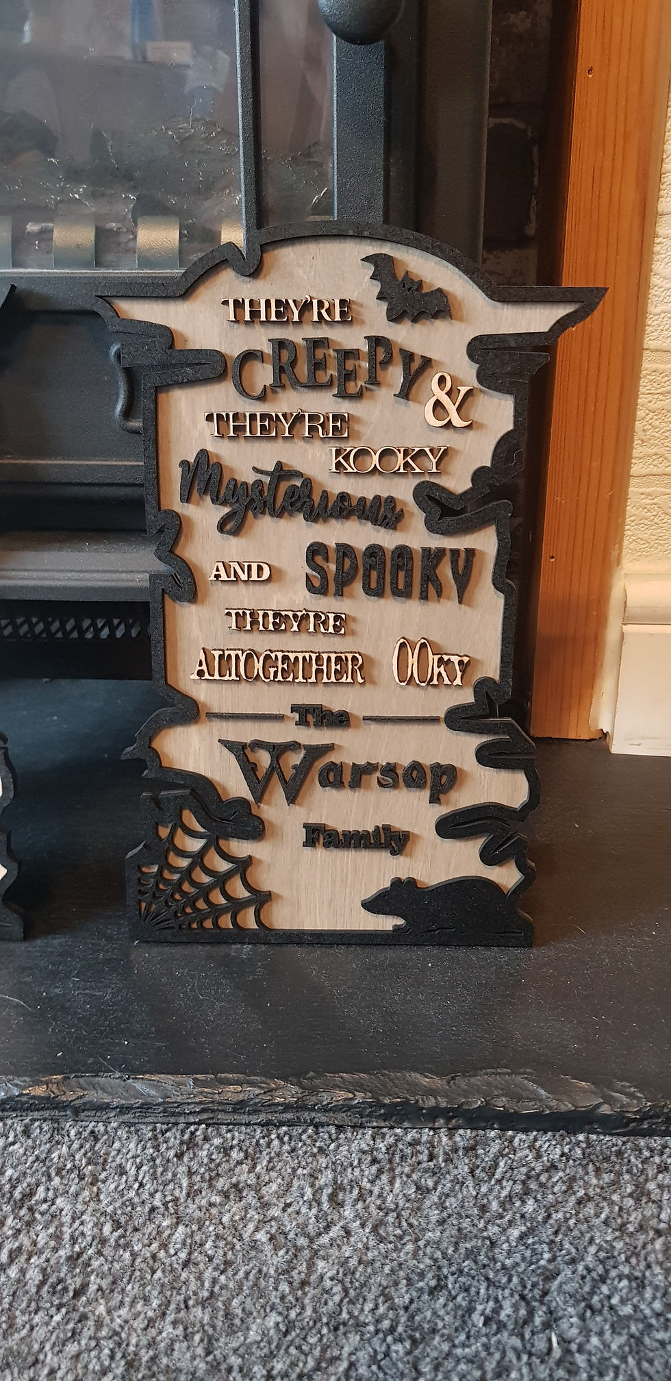 Thumbnail: Halloween gravestone headstone personalised family plaque