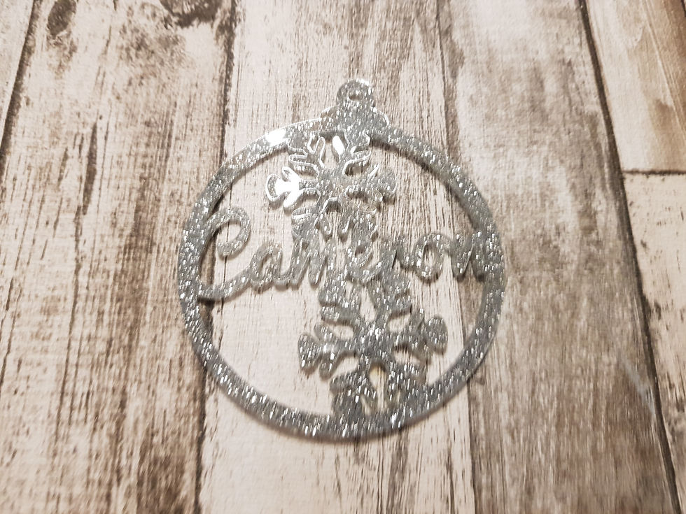 Thumbnail: acrylic name bauble