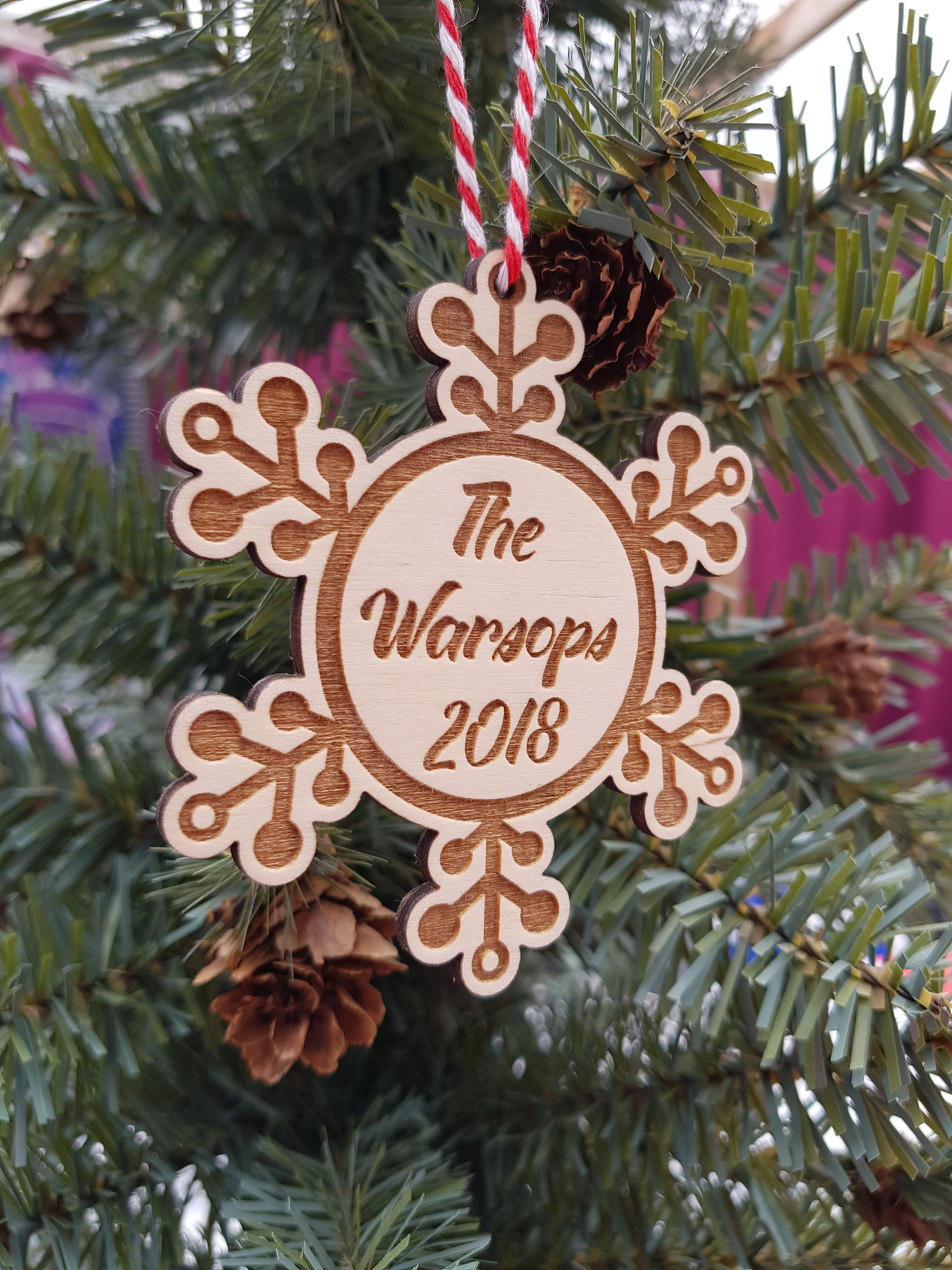 Personalized engraved snowflake