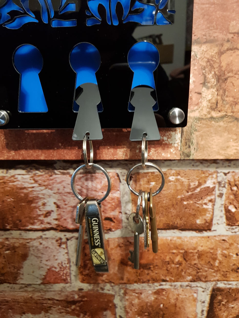Thumbnail: house keys holder for wall mounting any colour variation available